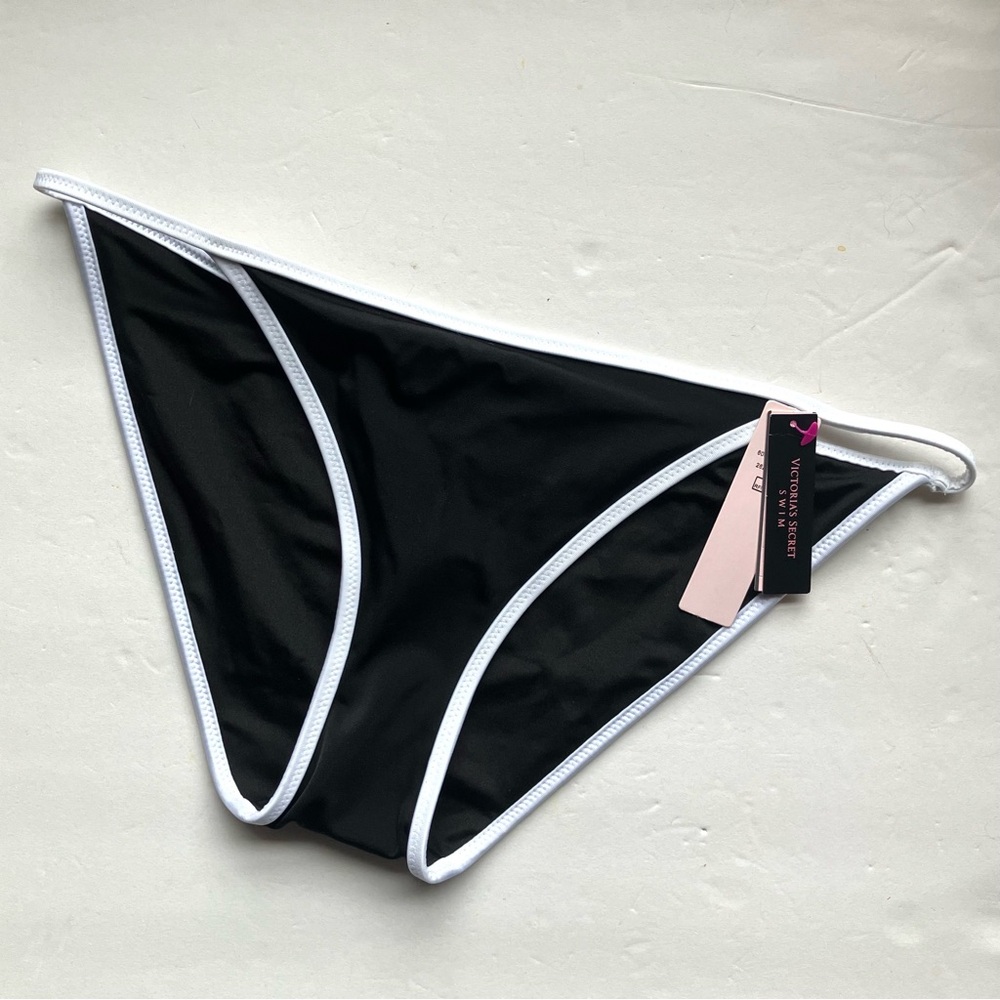 Victoria’s Secret Bikini Bottoms, Black Bikini Bottom NWT VS Swim 90s Vibes NEW
